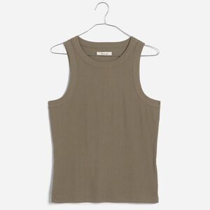 Madewell Ribbed Olive Green Tank